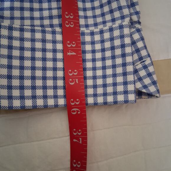 Jeff Rose Made In Italy Men's Blue & White Gingham Button Down Dress Shirt XL - Picture 10 of 11